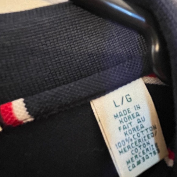 Fairway & Greene Blue Striped Polo Shirt Golf Oak Hill C.C. Short Sleeve - Picture 5 of 6